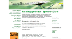 Desktop Screenshot of fruehling-gedichte.net
